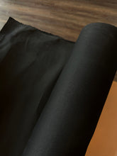 Load image into Gallery viewer, 100% cotton waxed canvas 8 Oz black color - 1/2 m