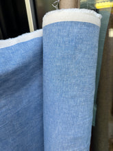 Load image into Gallery viewer, 6 oz Medium Linen/Cotton- Blue/white - 1/2 metre