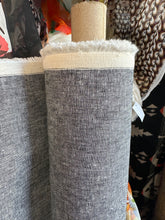 Load image into Gallery viewer, 6 oz Medium Linen/Cotton- black/white- 1/2 metre