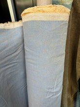 Load image into Gallery viewer, 6 oz Medium Linen/Cotton- Blue/gold- 1/2 metre