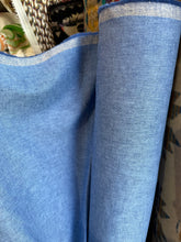 Load image into Gallery viewer, 6 oz Medium Linen/Cotton- Denim/white - 1/2 metre