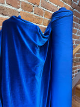 Load image into Gallery viewer, Stretch Velvet Sapphire - 1/2 meter