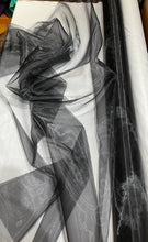 Load image into Gallery viewer, Poly Organza black  - 1/2 meter