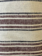 Load image into Gallery viewer, Linen Stripes - Burgundy - 1/2 metre
