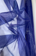 Load image into Gallery viewer, Poly Organza Deep Blue - 1/2 meter