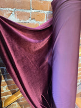 Load image into Gallery viewer, Stretch Velvet Burgundy - 1/2 meter