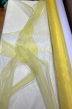 Load image into Gallery viewer, Poly Organza Yellow - 1/2 meter