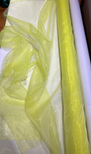 Load image into Gallery viewer, Poly Organza Lime Green - 1/2 meter