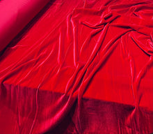 Load image into Gallery viewer, Stretch Velvet Red - 1/2 meter