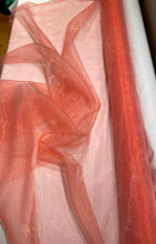 Load image into Gallery viewer, Poly Organza Coral - 1/2 meter