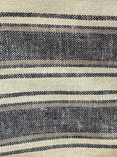 Load image into Gallery viewer, Linen Stripes - Navy - 1/2 metre