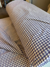 Load image into Gallery viewer, organic cotton gingham violet - 1/2 meter
