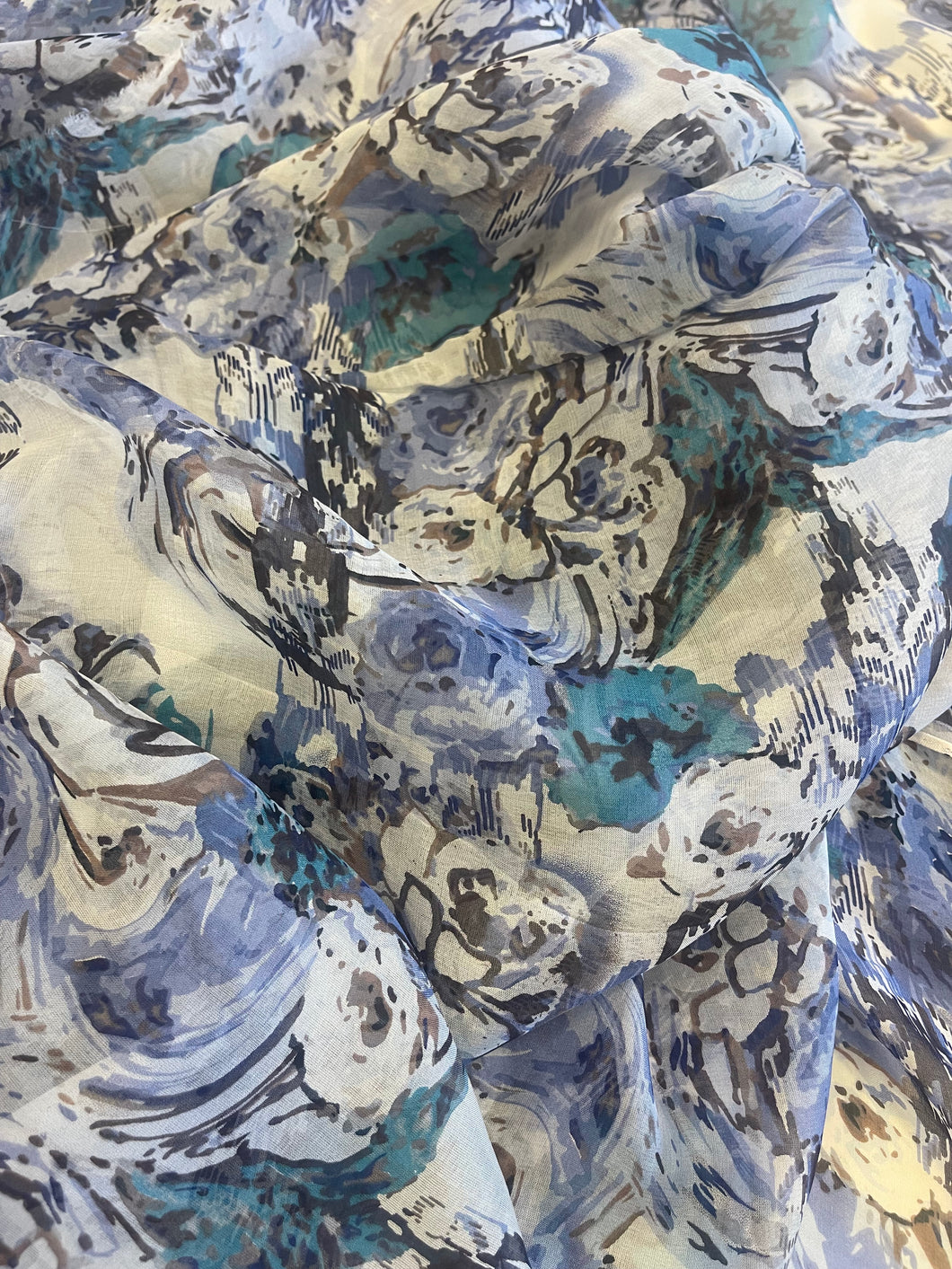 Silk Chiffon print #4 - 1/2 meter
