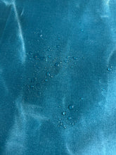 Load image into Gallery viewer, 100% cotton waxed canvas 12 Oz Aqua blue color - 1/2 m
