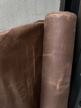 Load image into Gallery viewer, 100% cotton waxed canvas 8 Oz medium brown color - 1/2 m
