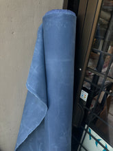 Load image into Gallery viewer, 100% cotton waxed canvas 12 Oz  denim blue color - 1/2 m
