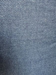 Wool Herringbone blue - 1/2 metre