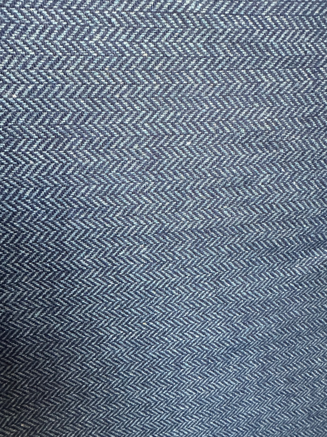Wool Herringbone blue - 1/2 metre