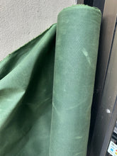 Load image into Gallery viewer, 100% cotton waxed canvas 8 Oz fern green color - 1/2 m
