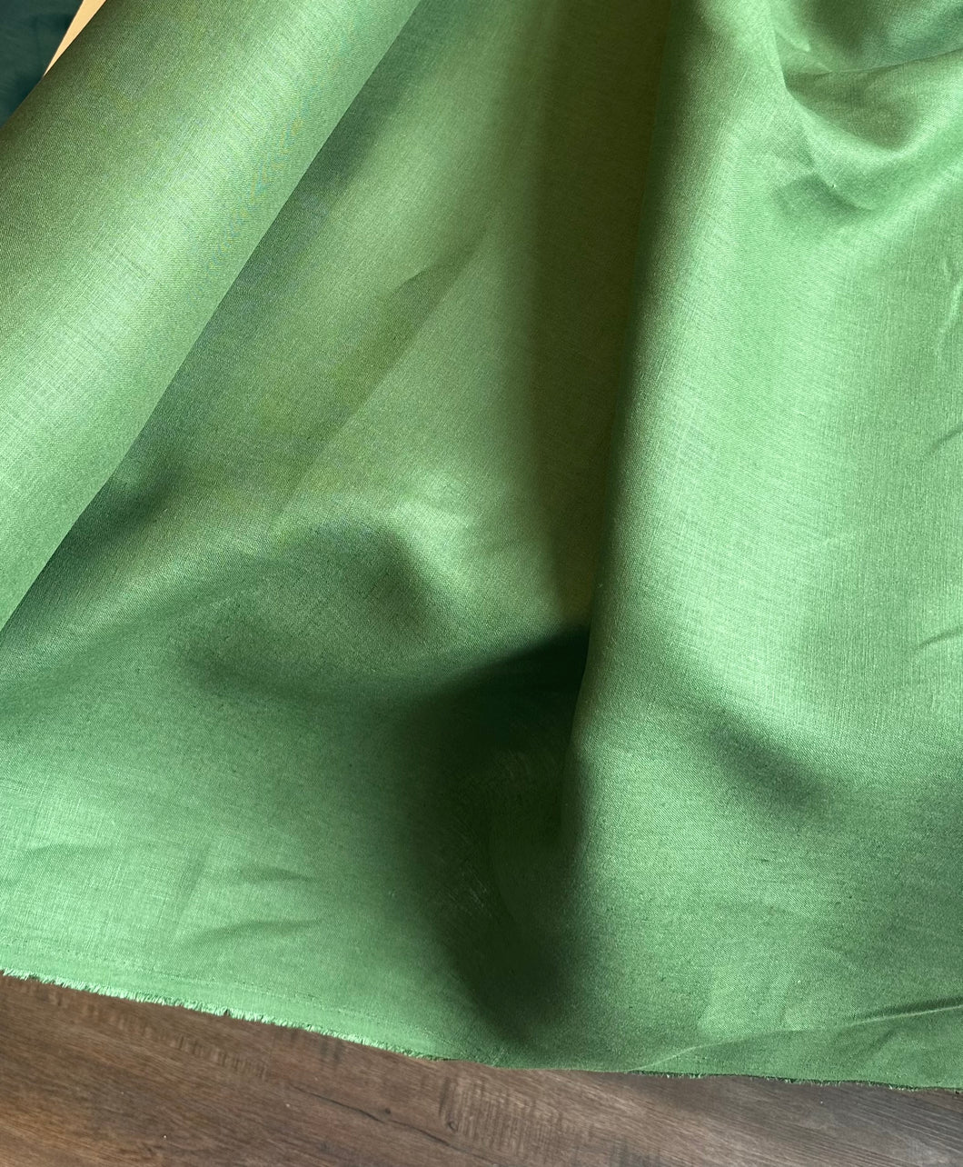 6 oz Medium Linen -  Moss Green - 1/2 metre