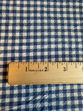 Load image into Gallery viewer, organic cotton gingham denim blue - 1/2 meter
