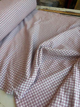 Load image into Gallery viewer, 1/4 inch organic cotton gingham rose - 1/2 meter
