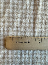 Load image into Gallery viewer, organic cotton gingham beige/white - 1/2 meter
