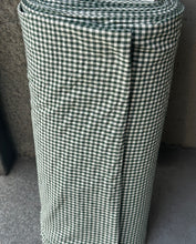 Load image into Gallery viewer, organic cotton gingham pine green - 1/2 meter
