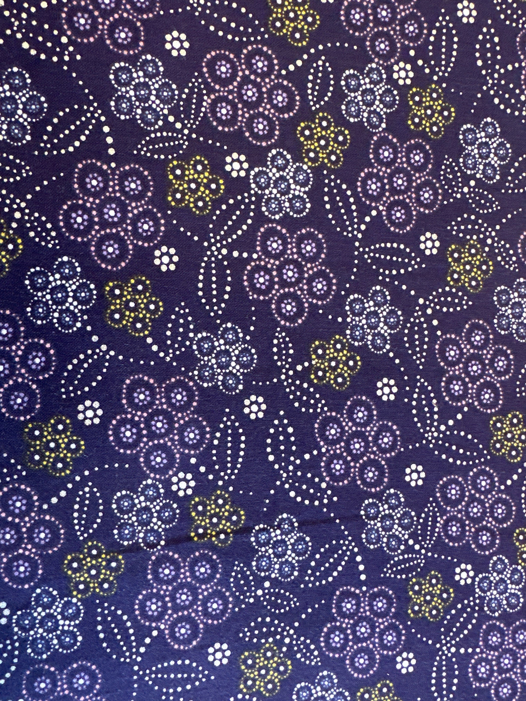 Quilting Cotton  - Betty Albert purple - 1/2 meter