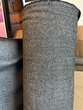 Load image into Gallery viewer, Wool Herringbone black/cream - 1/2 metre

