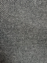 Load image into Gallery viewer, Wool Herringbone black/cream - 1/2 metre
