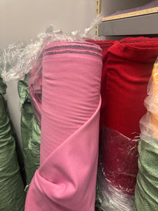 Wool Melton - Pink - 1/2 metre