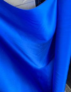 Silk Charmeuse Royal Blue - 1/2 meter