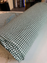 Load image into Gallery viewer, organic cotton gingham pine green - 1/2 meter
