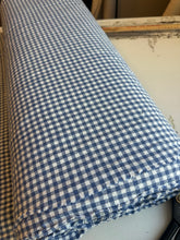Load image into Gallery viewer, organic cotton gingham denim blue - 1/2 meter
