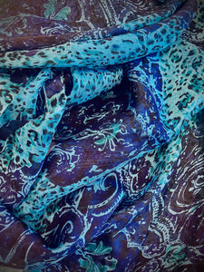 Silk Chiffon print #5 - 1/2 meter