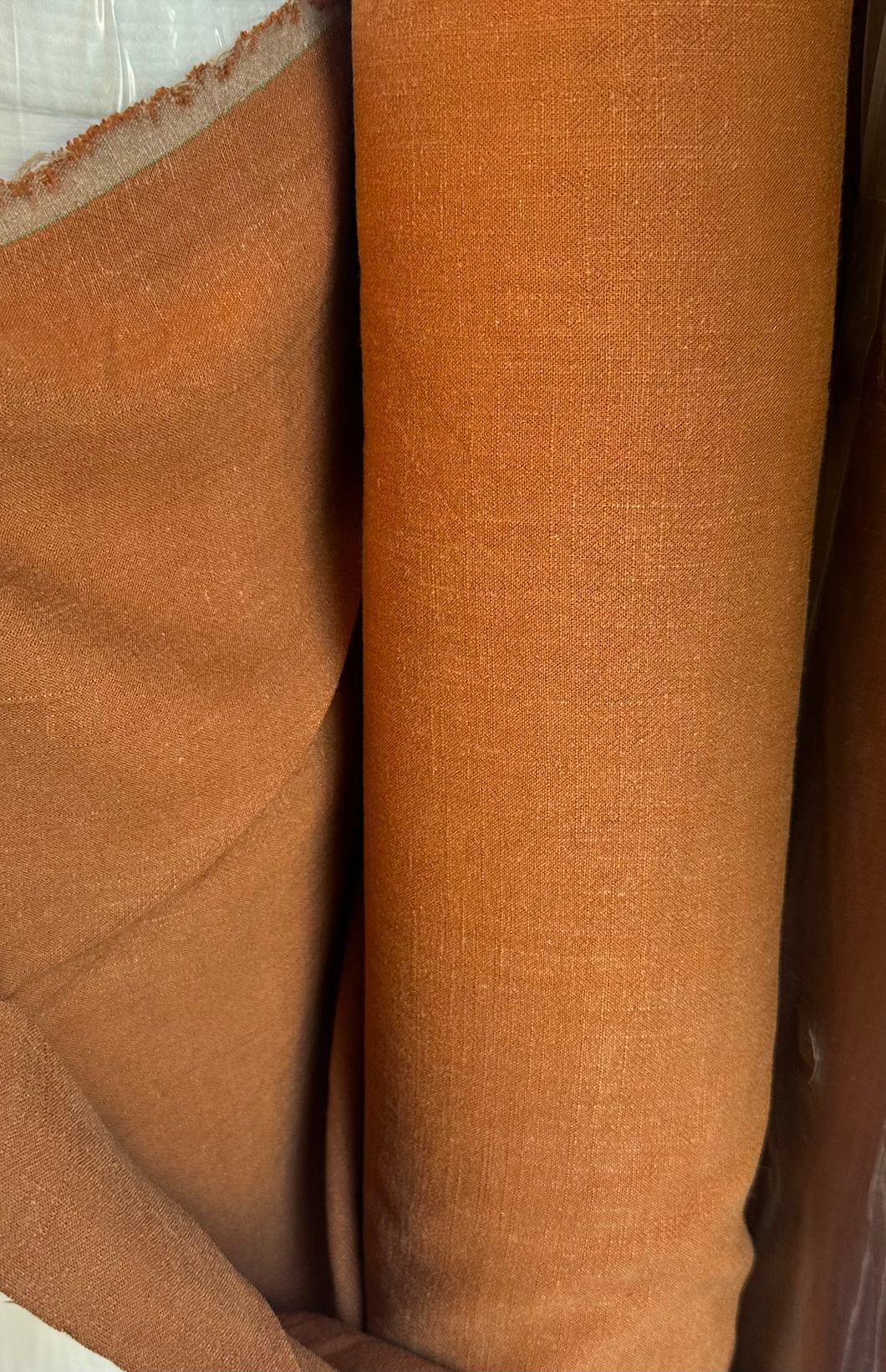 Linen Viscose Noil -Butterscotch - 1/2 metre
