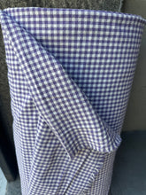 Load image into Gallery viewer, organic cotton gingham violet - 1/2 meter
