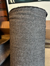 Load image into Gallery viewer, Wool Herringbone black/cream - 1/2 metre
