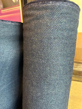 Load image into Gallery viewer, Wool Herringbone blue - 1/2 metre
