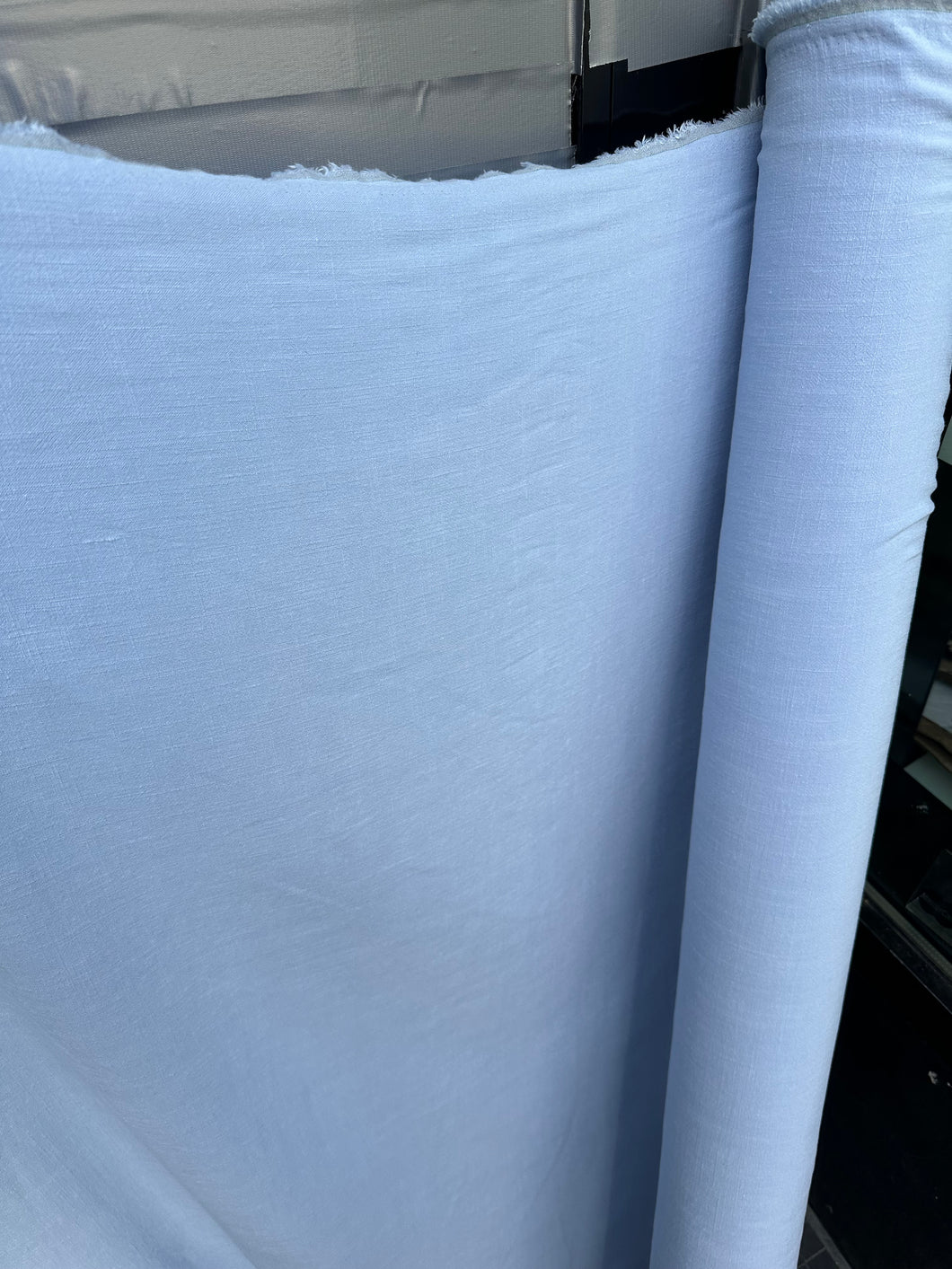 Linen Viscose Noil - Baby blue - 1/2 metre