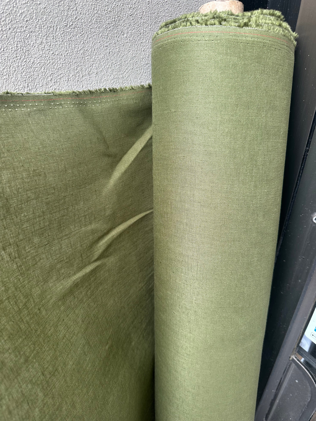6 oz Medium Linen - Olive   - 1/2 metre