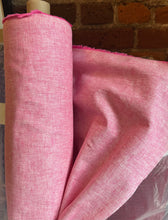 Load image into Gallery viewer, 6 oz Medium Linen/Cotton-  pink/white - 1/2 metre
