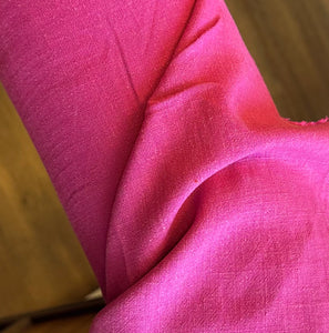 Linen Viscose Noil -Fuchsia - 1/2 metre