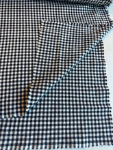 Load image into Gallery viewer, organic cotton gingham black/white - 1/2 meter
