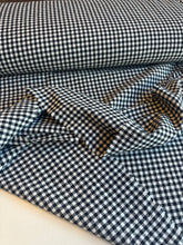Load image into Gallery viewer, organic cotton gingham black/white - 1/2 meter
