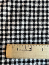 Load image into Gallery viewer, organic cotton gingham black/white - 1/2 meter
