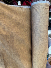 Load image into Gallery viewer, 6 oz Medium Linen/Cotton-  brown/mustard - 1/2 metre
