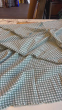 Load and play video in Gallery viewer, organic cotton gingham sage green - 1/2 meter

