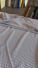 Load and play video in Gallery viewer, organic cotton gingham violet - 1/2 meter
